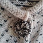 American Rag  L Black Tan Crop Sweater Photo 3