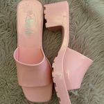 SheIn Pink Rubber Slides Photo 0