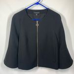 Ann Taylor women’s black gold bell sleeve blazer size 6 Photo 0