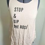 Old Navy  Swing Tank Top Stop & Sip the Rose Light Pink Photo 1