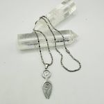 Stainless Steel Goddess Necklace Silver Photo 1