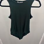 MANGOPOP Green Scoop Neck Bodysuit Photo 1
