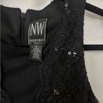 Elegant Black Sequin Mini Dress Size 8 Photo 4