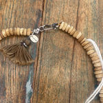 Chan Luu sterling silver beaded tassel necklace NWT Photo 6