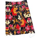 Urban Outfitters  Retro Mini Skirt Floral Tapestry Print Corduroy Button Up Sz SP Photo 6