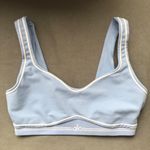 Alo Yoga Airbrush Heart Throb Bra White/Seashell Blue/White S Photo 2