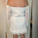 Altar'd State Altar’d State White Babydoll Pinstripe Minidress Size Large Photo 2