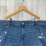 Old Navy  High Rise OG Straight Denim Shorts Plus 26 Blue Jean Distressed NEW Photo 1