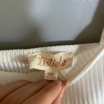 Listicle  Boutique White Ruffle Tank Bodysuit Photo 1