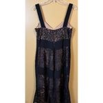 Ann Taylor  Loft Black Lace over Nude Lining Cocktail Dress - Size 8 Photo 4