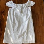 J.Crew NEW  White Eyelet Off the Shoulder Dress Small S J0976 Chic Preppy NWT Photo 8