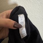 Alo Yoga  Airbrush Flutter Split Flare Full Length High-Waist Legging Black Small Photo 7