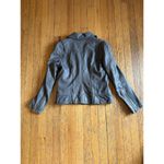 Doma Leather Jacket Genuine Lamb Leather Gray Moto Biker Womens Large Photo 4