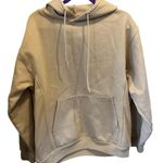 Nike Footlocker Unisex Beige Pullover heavy Hoodie Casual Long Sleeve Sweater large Photo 6