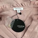 Mittoshop  Light Mauve Sleeveless Button Front Tiered Mini Dress size XL NWT Photo 9