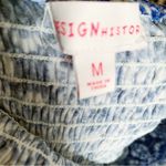 Design History  Maxi Dress Graphic Blue Size Medium Photo 3