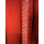 Women's Ultra Softs Burnt Orange & White Embroidered Open Front Cardigan 3X Photo 1