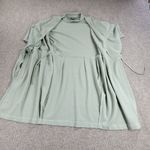 ASOS  Womens Dress 4 Mint Green Textured Wrap V Neck Plunge Kimono Tie Waist Photo 3