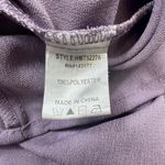 Haute Monde  Blouse Top Small Lavender Ruffle Bell Sleeve Bow Back Black Ribbon Photo 5