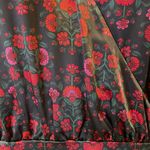 On 34TH Black and Red Wrap Style Dress with Bishop Sleeves V Photo 5