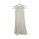 Sundance  Womens Open Crochet Knit Boho Cream Sleeveless Beach Coverup Dress S Photo 1