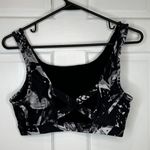 Mondetta Abstract Criss Cross Back Sports Bra in Black/Gray/White - XS/SMALL Photo 8