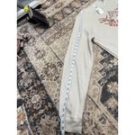 Bella Canvas  Womens Graphic Sweatshirt Long‎ Sleeve Bull Skull Beige L Christmas Photo 3