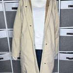 Mondetta  Raincoat Hooded Longline Soft Shell Warm Beige Coat Size Medium Photo 2