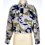 Zadig & Voltaire Cropped Camouflage Print Denim Jacket M Photo 2