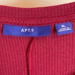 Apt. 9 Burgundy Tie Top Photo 3