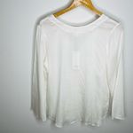 Vetta Women's White Sheer The Reversible Minimal Blouse Size Small S NWT Capsule Photo 8