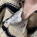 Brandy Melville ‎ Oversized Sweater One Size Cream Cotton Navy Stripe Nautical Photo 5