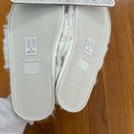 Charlie Paige White Plush Criss Cross House Slippers Size Small 5/6 NWT Photo 2