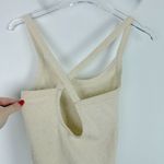 Aerie NWOT  Ribbed Sleeveless Criss-Cross Bodysuit Oatmeal Size Small S NEW Photo 3