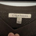 41Hawthorn Olive Army Green Longsleeve Ribbed Eyelet Top Size S Photo 8