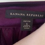 Banana Republic  Purple Silk Pleated Dress S Petite Photo 7
