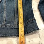 Free People Women's Denim Trucker Jacket Jean Button Down Blue Size S Photo 6