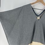 Tribe Alive Handmade Fringe Striped Poncho Western Rustic Boho Photo 3