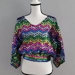 Long Sleeve Batwing V Photo 0