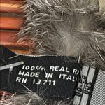 Valerie Stevens  Gray 100% Rabbit Fur Scarf Collar Wrap 26” NWT Photo 4