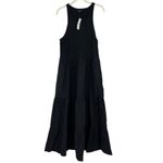 J.Crew Vintage rib high neck cutaway tank dress with poplin skirt Black XL NWT Photo 8
