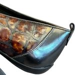 Donald J. Pliner Metallic Patent Leather Loafers Slip Photo 8