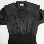 Farm Rio  Dress Women's Size Small Black Smocked Long Sleeve Cocktail Party Photo 12
