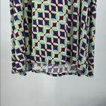 LuLaRoe  Blue Purple geometric maxi Skirt M Casual stretchy travel Photo 7