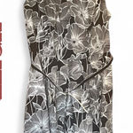 Madison Leigh  Belted Floral Black and White Dress size 18W Photo 0