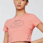 Forever 21 🧡NWT-F21 Rhinestone Angel Vibe Graphic Tee Photo 0