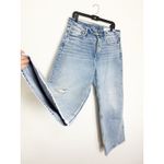 Rag and Bone  Andi Distressed High Rise Wide Leg Jeans Size 33 Malvern Photo 9