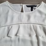 White House | Black Market Ruffle Tiered Sleeve Blouse Top Elegant Womens Size 10 Photo 7