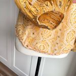 Free People Mostly Meadow Floral light weight Square Neck Blouse Yellow S Photo 6