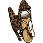 Caparros NWT C.Paravano Leopard Slingback Flats Bowknot Memory Foam Insole 38.5 Photo 9